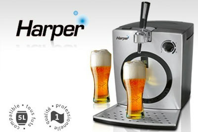 Tireuse à bière professionnelle Harper compatible tous fûts à 89,90 € au lieu de 165,90 €