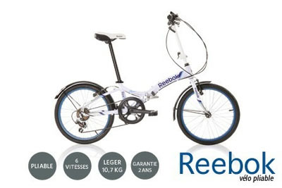 Vélo pliant Reebok Switch à 199 € au lieu de 349 €