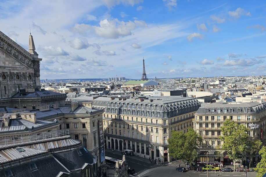 Terrasse gratuite avec une magnifique vue sur Paris
