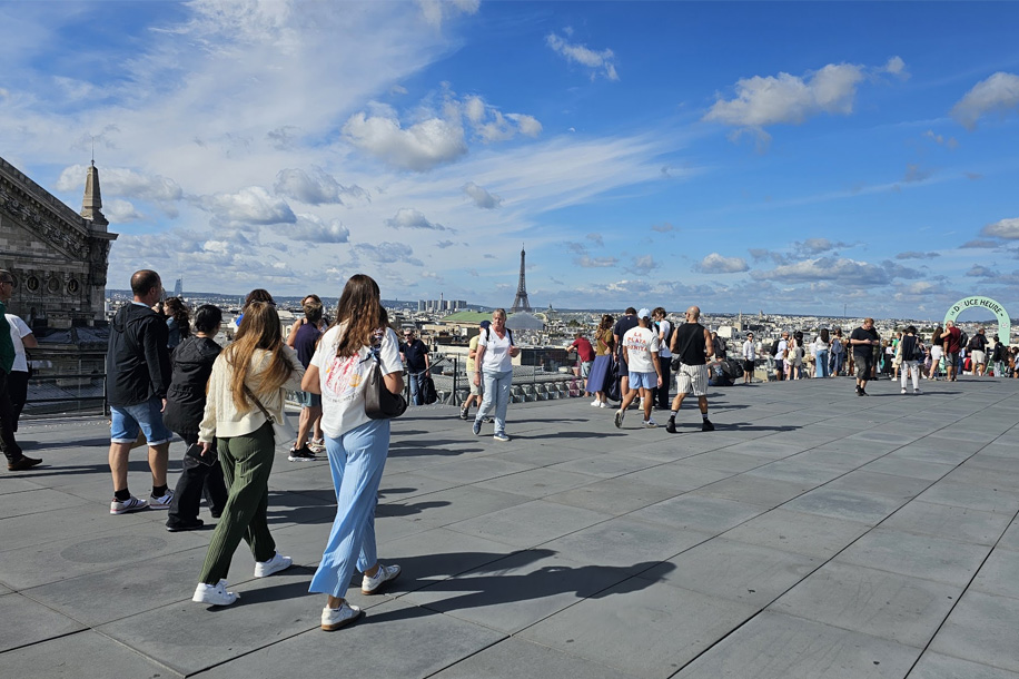 Terrasse gratuite avec une magnifique vue sur Paris