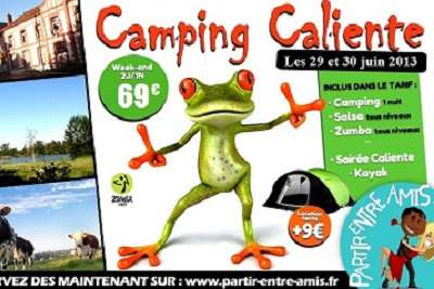 Insolite : Week end en campagne avec cours de zumba, salsa, canoë, animations et camping à 69 €