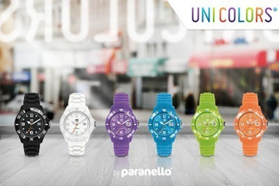 Montre Uni Colors Paranello, 8 modèles flashy au choix à 19 € au lieu de 59 €