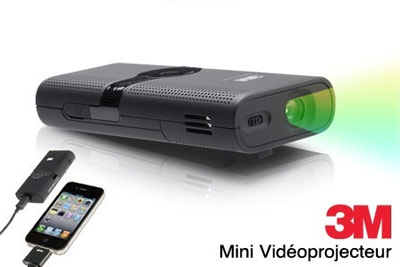 Mini vidéoprojecteur 3M, compatible iPhone et PC dès 129 € au lieu