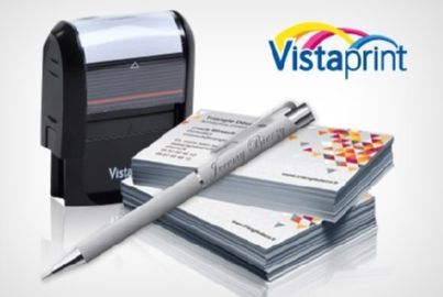 500 cartes de visites Premium + tampon + stylo sur Vistaprint à 5 € au lieu de 66,14 €  
