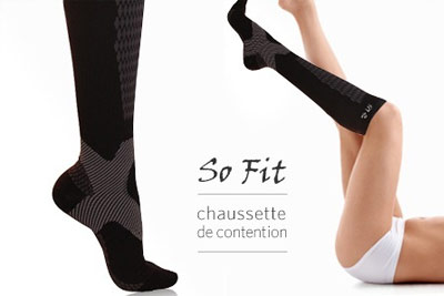 Paire de chaussettes de contention So Fit ultra-confortables à 14,90 € au lieu de 49,90 €