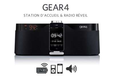 Réveil haut de gamme HouseParty Rise par Gear4 avec télécommande pour iPhone et iPod dès 49,99 euros au lieu de 129 €