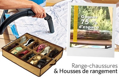 4 range-chaussures et 12 housses sous vide à 49 € au lieu de 157 €