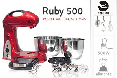 Robot cuisine professionnel multifonctions Ruby 500 Robusta à 99,90 € au lieu de 200 €