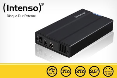 Disque dur externe Intenso USB 2, de 1 ou 2 To, 3,5