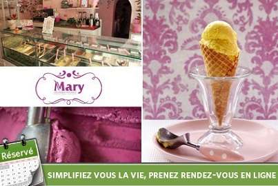 Glaces à l'italienne avec 16 parfums différents à emporter à 11 € chez Mary Gelateria