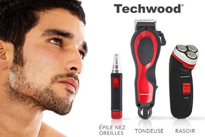 Tondeuse, Dépilateur et Rasoir électrique homme Techwood à 19,90 € au lieu de 59 €