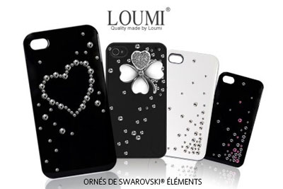 Coque iPhone LOUMI ornée de Swarovski Elements dès 19,99 € au lieu de 69 €