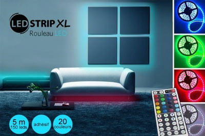 Rouleau LED Led Strip XL de 5 m avec télécommande à 59 € au lieu de 139,95 €