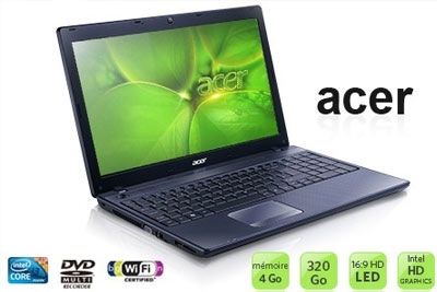 PC portable Acer 15,6 pouces à 389,99 € au lieu de 509,87 €