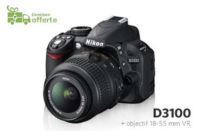 Appareil photo Reflex Nikon D3100 à 399,99 € au lieu de 597,07 €