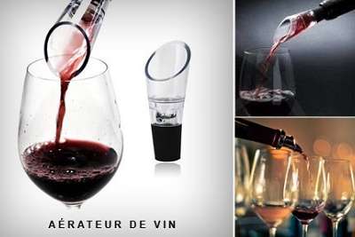 3 aérateurs de vin à 9,99 € au lieu de 23,97 €