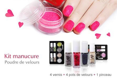 Kit Vernis Velours à 19,99 € au lieu de 49,99 €