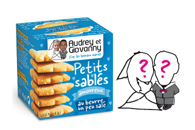 100 boîtes de sablés personnalisées Michel et Augustin offertes pour tous les futurs mariés