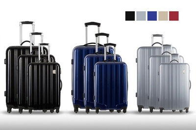 Ensemble de 3 valises chariot Travel One en polycarbonate à 129,99 € au lieu de 699 €