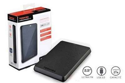 Disque dur externe Toshiba 2 To à 119,99 € au lieu de 199,90 €