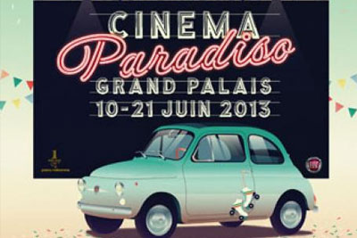 Soirée insolite américaine old school avec cinéma drive-in en Fiat 500