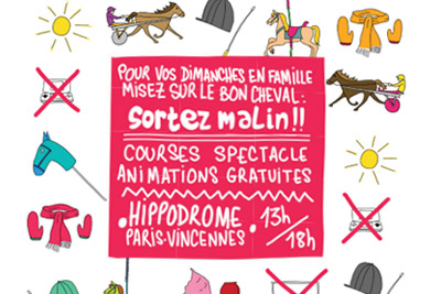 Animations gratuites à l'Hippodrome de Vincennes (baptême poneys, goûter offert...)