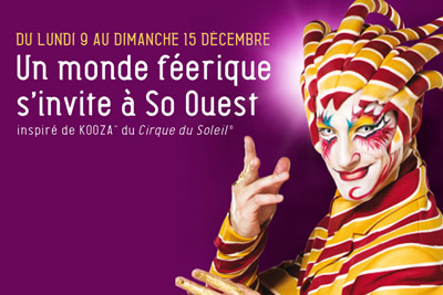 Animations cirque gratuites au Centre Commercial So Ouest