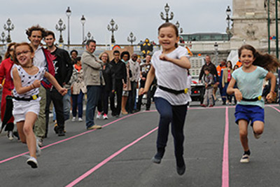 Piste de 100 mètres gratuite avec chronométrage