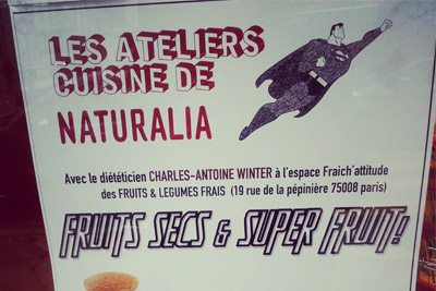 Atelier cuisine gratuit Naturalia (clafoutis, délice d'Afrique, tajine)