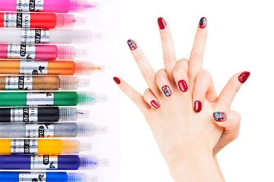 Stylo Nail Art pas cher à 9,90 €  (lot de 3 stylos)