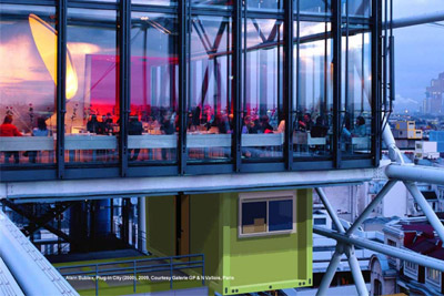 Bar insolite au sommet du Centre Pompidou avec vue sur tout Paris  