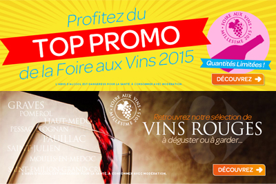 La Foire aux vins Carrefour 2015, des promotions sur une large sélection de vins