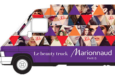 Beauty truck Marionnaud, soins beauté gratuits dans Paris (nail bar, make-up, etc.)