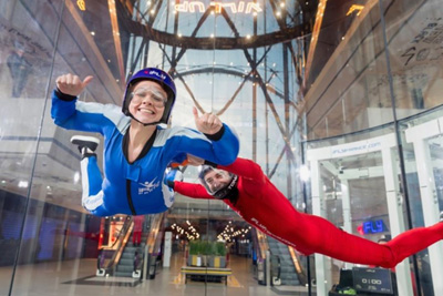 Simulateur de chute libre à Paris