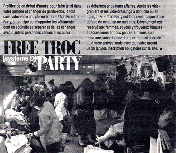 article presse free troc party le pariscope